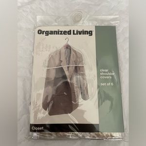Organized Living - closet storage - clear shoulder covers- set of 6